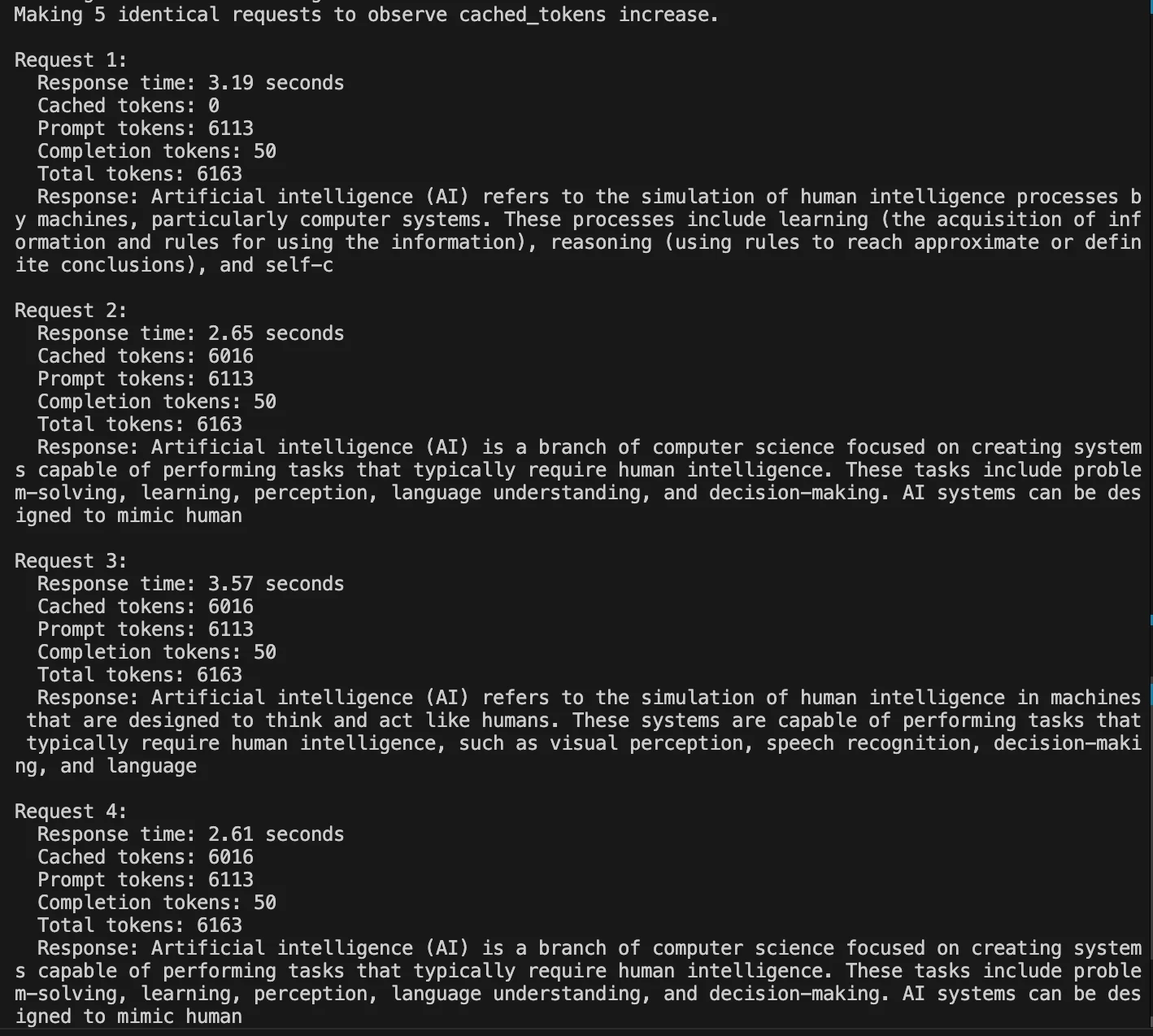 prompt caching